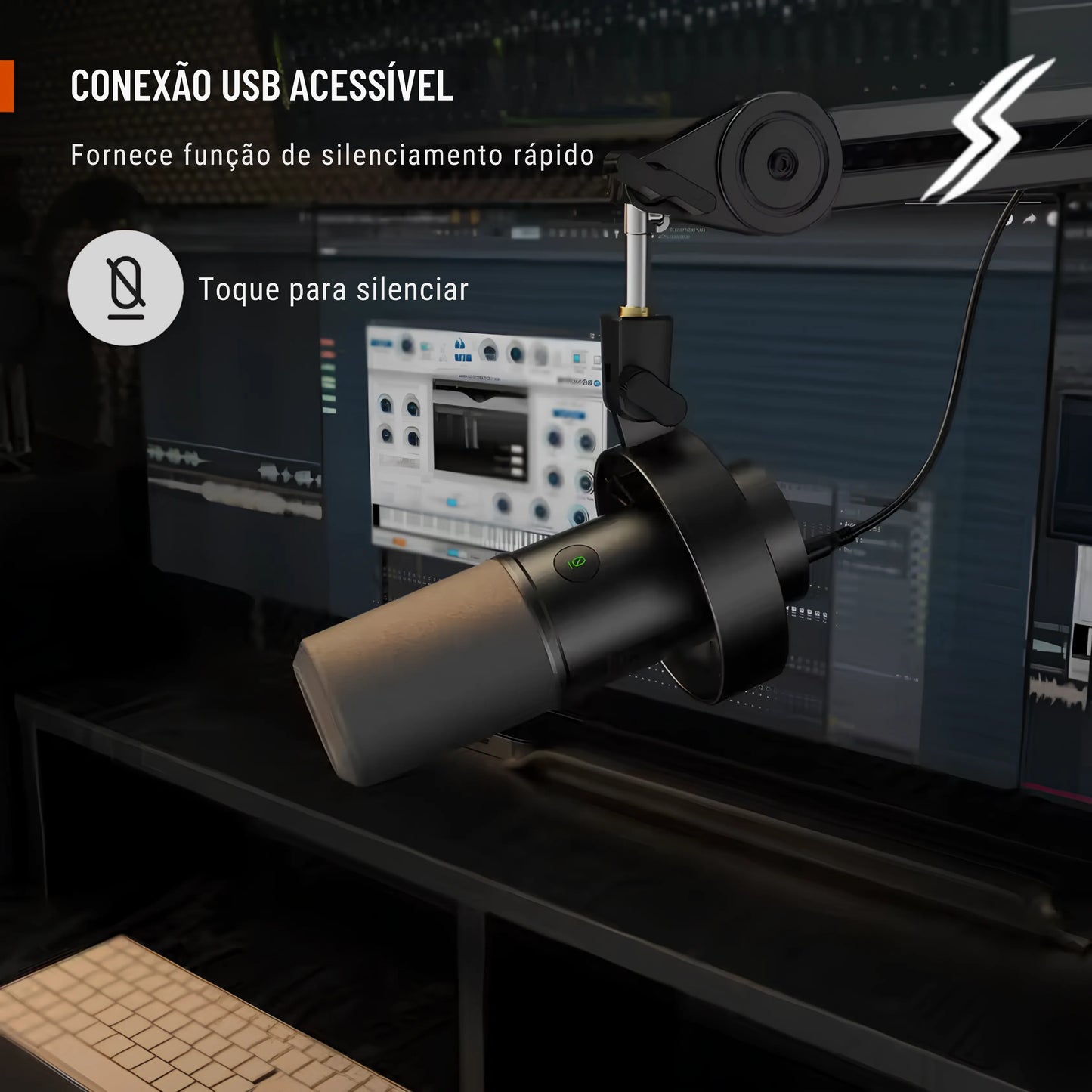 Microfone gamer bom e barato