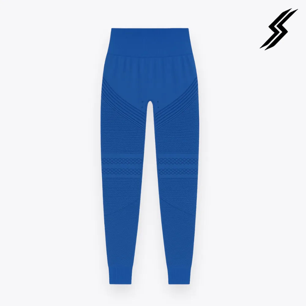 legging de academia azul alta compressão