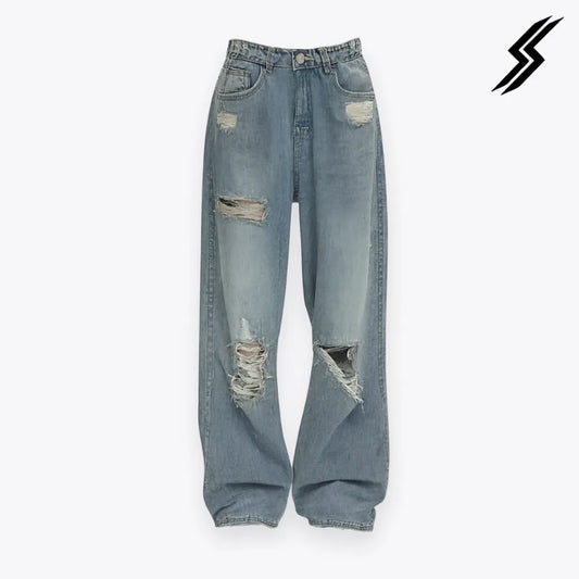Calça jeans feminina rasgada