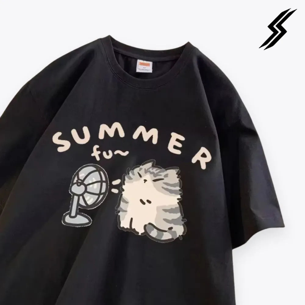 Camiseta gato fofo