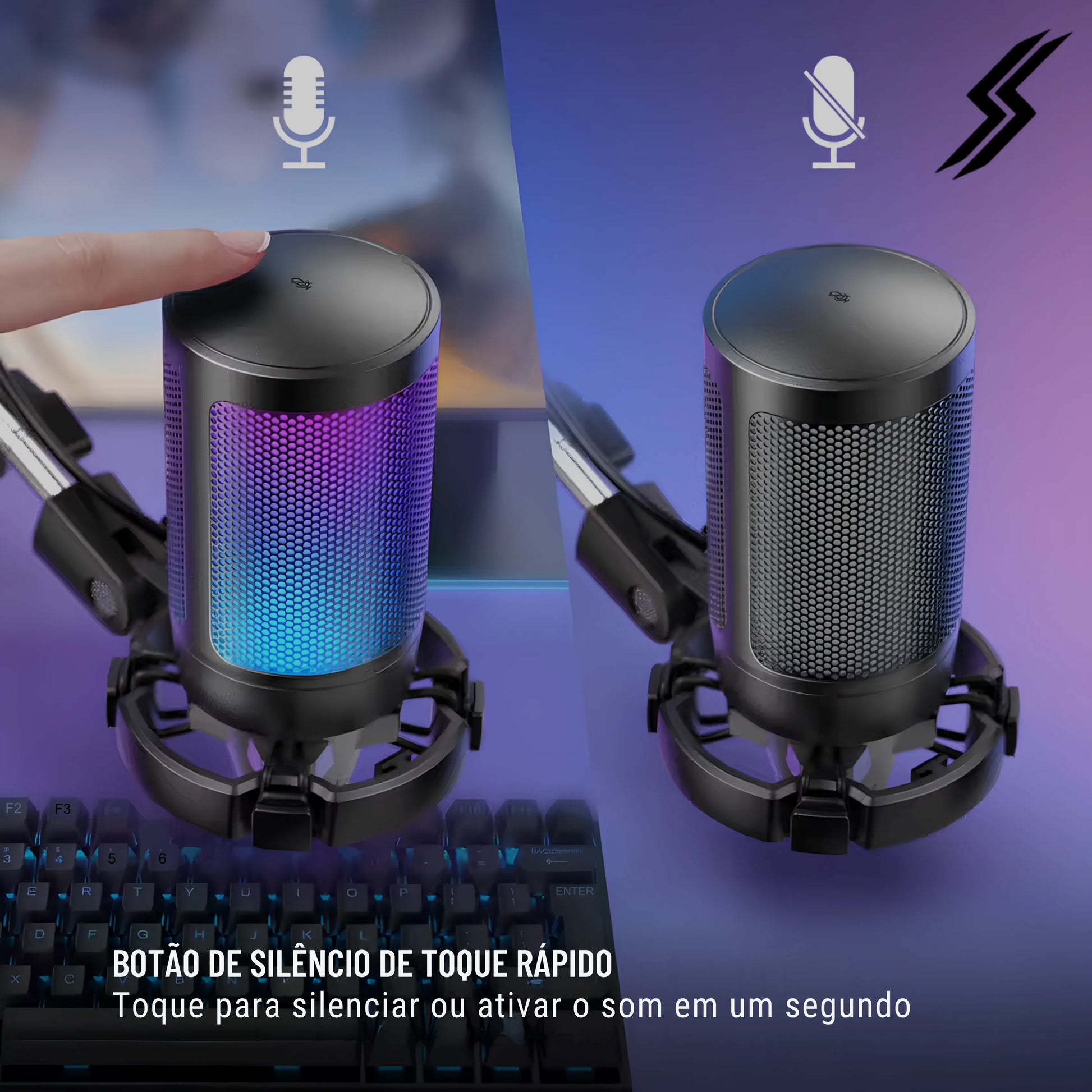 Microfone com qualidade de som
